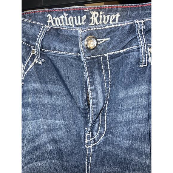 Antique Rivet Womens 34 With Rhinestone Trim Western Sparkle Y2K VTG Feminine - Picture 6 of 9